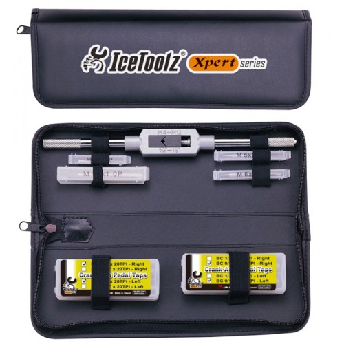 IceToolz E158 Pro Shop Tap Set with Wrench Pouch